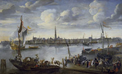 Antwerp from the Further Bank of the Scheldt, 17th Century